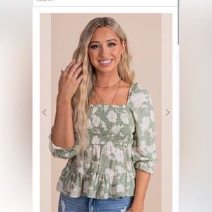 Flawless Rose Ruched Top